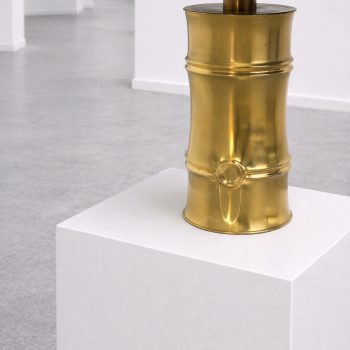 Pair of bamboo brass lamps attributed to Maison Jansen, 1970s - Image 7