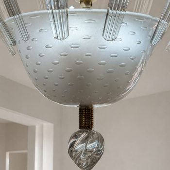 Lampadario in vetro di Murano di Tomaso Buzzi per Venini, Italia anni ’30 - immagine 4