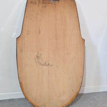 Mid-Century Modern brass shield mirror in the Gio Ponti style, 1960s - Image 7