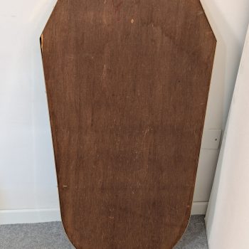 Gio Ponti style brass shield mirror, Italy, 1950s - Image 6