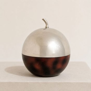 Portaghiaccio francese in metallo e bachelite, stile modernista di metà secolo, anni '70. - immagine 4
