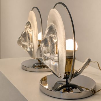 Coppia di lampade in vetro di murano by Mazzega, Italia, anni 70 - immagine 3