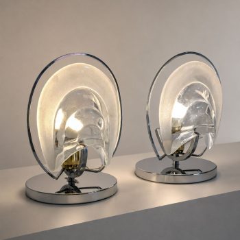 Coppia di lampade in vetro di murano by Mazzega, Italia, anni 70 - immagine 2