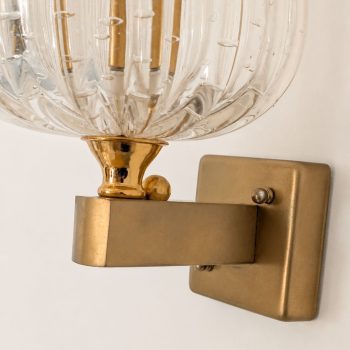 Coppia di appliques in vetro di Murano a bolle by Barovier & Toso, anni ’50 - immagine 6