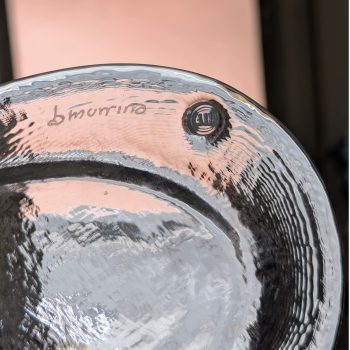 Pair of 1970s Italian Murano Glass Ashtrays Yin Yang by La Murrina - Image 3