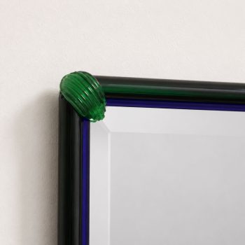 Specchio veneziano in vetro di Murano blu e verde La Murrina, anni ’70 - immagine 4