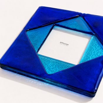 Centrotavola in vetro di murano blu by Mazzega, Italia, anni 70 - immagine 5