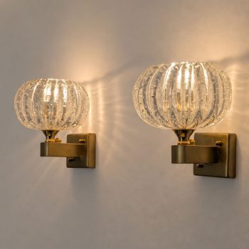Coppia di appliques in vetro di Murano a bolle by Barovier & Toso, anni ’50 - immagine 4