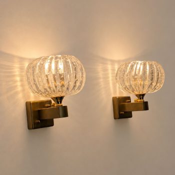 Coppia di appliques in vetro di Murano a bolle by Barovier & Toso, anni ’50 - immagine 3