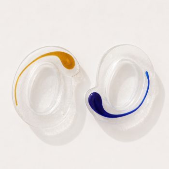 Pair of 1970s Italian Murano Glass Ashtrays Yin Yang by La Murrina - Image 2
