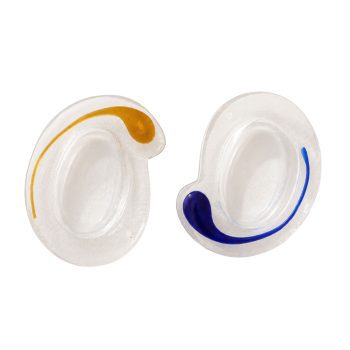 Pair of 1970s Italian Murano Glass Ashtrays Yin Yang by La Murrina - Image 1
