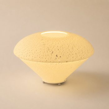 Lampada anni ’70 in vetro di Murano bianco e foglia d’argento stile Carlo Nason per Mazzega - immagine 6