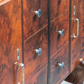 Sicilian Art Deco wooden sideboard with hand-carved elephants - Image 11