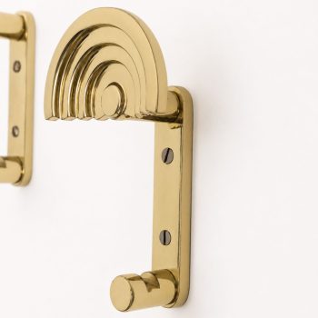 Appendiabiti di Ettore Sottsass in ottone modello SE 314 produzione Valli & Valli , 1985 - immagine 7