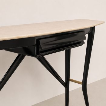 Console in legno ebanizzato e marmo di Ico Parisi, anni ’50 - immagine 4