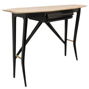 Console in legno ebanizzato e marmo di Ico Parisi, anni ’50