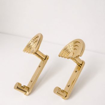 Appendiabiti di Ettore Sottsass in ottone modello SE 314 produzione Valli & Valli , 1985 - immagine 6