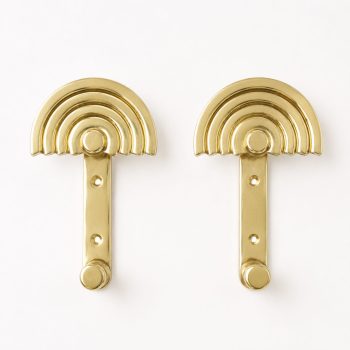 Appendiabiti di Ettore Sottsass in ottone modello SE 314 produzione Valli & Valli , 1985 - immagine 5