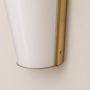Coppia di appliques italiane anni ’70 in plexiglass e ottone stile Stilux - immagine 8