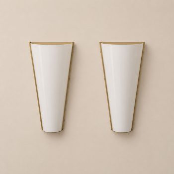 Coppia di appliques italiane anni ’70 in plexiglass e ottone stile Stilux - immagine 4