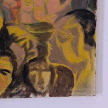 Olio su tela espressionista di Luciano De Vita, 1975, firmato - immagine 8
