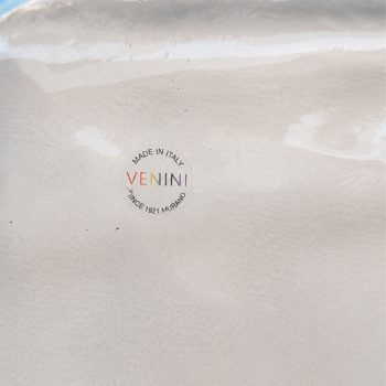 Svuotatasche centrotavola Venini in vetro di Murano blu, anni ’70 - immagine 7