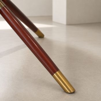 Tavolo da caffè Cesare Lacca in ottone, legno e finto marmo, 1958 - immagine 6