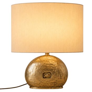 Grande lampada italiana anni ’70 in fusione massiccia di ottone
