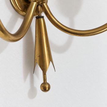 Pair of Mid-Century Modern Brass Wall Lights by Angelo Lelii for Arredoluce, 40s - Image 6