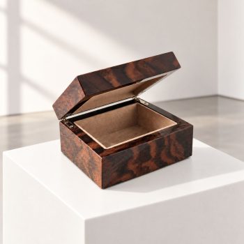 21st Century Bentley Luxury Wood Decorative Box with Winged B Logo - Image 3