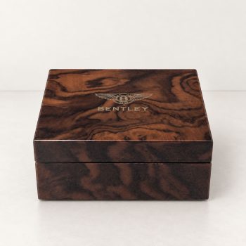 21st Century Bentley Luxury Wood Decorative Box with Winged B Logo - Image 7