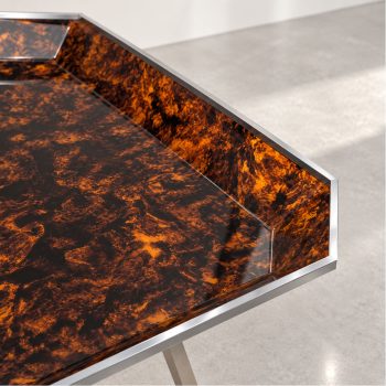 Tavolino pieghevole in lucite attribuibile a Willy Rizzo, anni ’70 - immagine 8