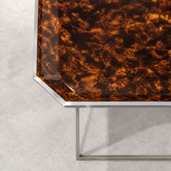 Tavolino pieghevole in lucite attribuibile a Willy Rizzo, anni ’70 - immagine 7