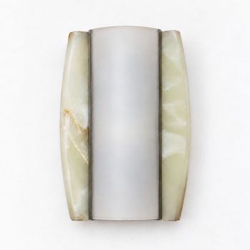 Pair of 1960s Italian Onyx and Opaline Glass Wall Lights - Image 7