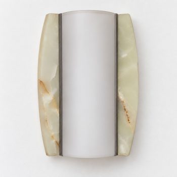 Pair of 1960s Italian Onyx and Opaline Glass Wall Lights - Image 6