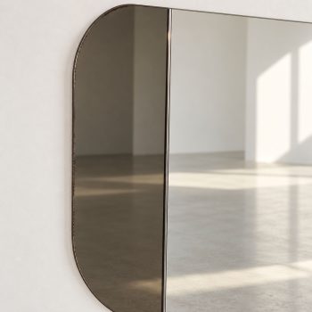 Grande Specchiera in Vetro Fumé by Cristal Art, Italia, anni 70 - immagine 4
