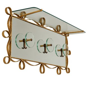 Appendiabiti da Parete by Pier Luigi Colli per Cristal Art, anni 50 - immagine 1